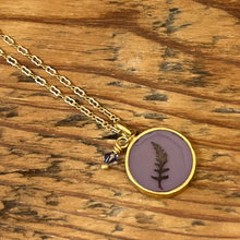 Load image into Gallery viewer, Pendant Necklace with Ferns
