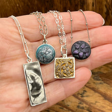 Load image into Gallery viewer, Mini Vintage Button Impression Necklace
