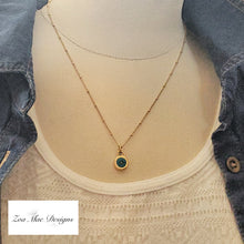 Load image into Gallery viewer, Mustard Seed Necklace on model
