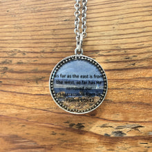 Load image into Gallery viewer, Grande Circle Scripture Necklace
