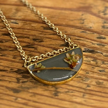 Load image into Gallery viewer, Half-Moon Botanical Necklace
