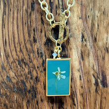 Load image into Gallery viewer, Yellow Violet Toggle Pendant Necklace
