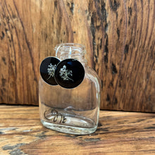 Load image into Gallery viewer, Black Circle Queen Anne&#39;s Lace Earrings
