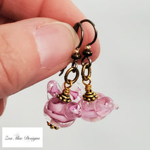 Load image into Gallery viewer, Pink Bird Earrings
