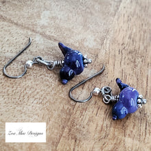 Load image into Gallery viewer, Purple Bird Earrings
