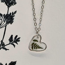 Load image into Gallery viewer, Fern Heart Necklace
