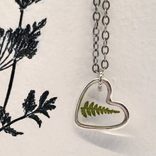 Load image into Gallery viewer, Fern Heart Necklace
