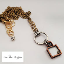 Load image into Gallery viewer, Mixed Metal Mustard Seed Necklace Style F.
