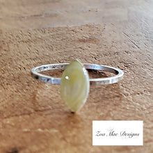 Load image into Gallery viewer, Yellow Floral Stacking Ring size 9.
