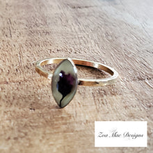 Load image into Gallery viewer, Redbud ring in size 7 gold.
