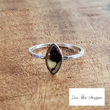 Load image into Gallery viewer, Redbud Ring in size 9 silver.
