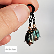 Load image into Gallery viewer, Petite Verdigris Earrings in Copper
