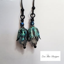Load image into Gallery viewer, Petite Verdigris Earrings in Frost
