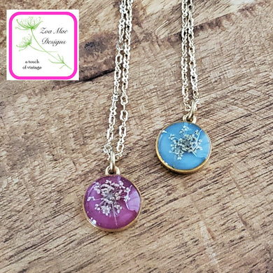 Mini Queen Anne's Lace Necklace samples